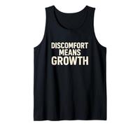 Discomfort Means Growth - Motivational Mindset Tank Top