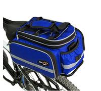 Disconano Waterproof Multi Function Excursion Cycling Bicycle Bike Rear Seat Trunk Bag Carrying Luggage Package Rack Pannier with Rainproof Cover (Blue)