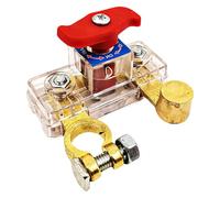 Disconnect Button - 12V 250A Car Isolator | Heavy Duty Power Cut Off Switchs For RV, Truck, Boat, Marine, Negative Post, 24V