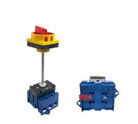 Disconnect Isolator Switch with Aluminium Bar DIN Rail Mounted 80A 3/P On-Off Padlock Rotary Cam Cabinet Control YMD11-80B/4P(4P)