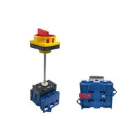 Disconnect Isolator Switch With Aluminium Bar DIN Rail Mounted 80A 3/P On-off Padlock Rotary Cam Cabinet Control YMD11-80B/4P IDGTTLDF(3P)
