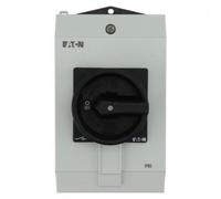 Disconnect switch 40A 3P 1Z + 1R in IP65 housing black 199913