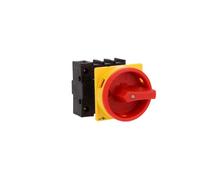 Disconnect Switch 40A 3P+N Red Yellow Handle with Lock 199896