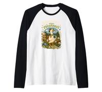 Disconnect to Reconnect Nature Hiking Camping Outdoors Raglan Baseball Tee