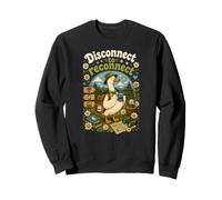 Disconnect To Reconnect Nature Hiking Camping Outdoors Sweatshirt