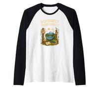 Disconnect to Reconnect Nature Relaxation Meditation Raglan Baseball Tee