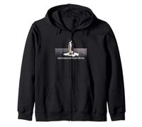 Disconnected From Server Penguin On Ice Floe Dithered Art Zip Hoodie