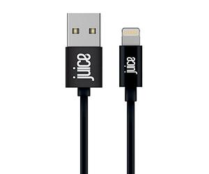 DISCONTINUED Juice Apple Lightning Cable 3m Round Black,iPhone 14, Max, Pro, Plus, iPhone 13, Max, Pro and Mini, iPhone 12, Max, Pro and Mini, iphone 11, Pro, X, Xr, iPhone 8, 7, 6, SE, 5, iPad,