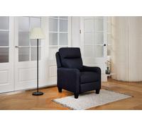 DISCONTINUED Lennox High Back Manual Recliner Armchair Home Detail Dark Grey One Size