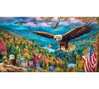 discord_Bald Eagle 1000 Pc Puzzle for Adults - Recycled Paper Educational Decompression Family Game 38x52/1000pcs