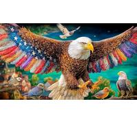discord_Bald-Eagle 1000 Piece Jigsaw Puzzle for Adults - Recycled Cardboard Decoration 38x26cm/1000pcs