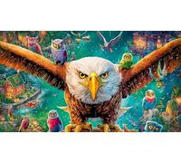 discord_Bald-Eagle 1000 Piece Jigsaw Puzzle for Adults - Recycled Cardboard Decoration 75x50cm/1000pcs