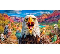 discord_Bald Eagle Adult Jigsaws 1000 Pieces - Fun Challenging Game Recycled Paper Great Gift Idea for Home 38x52/1000pcs