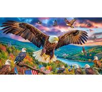 discord_Bald Eagle Adult Jigsaws 1000 Pieces - Fun Challenging Game Recycled Paper Great Gift Idea for Home 38x52/1000pcs