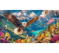discord_Bald Eagle Adult Jigsaws 1000 Pieces - Fun Challenging Game Recycled Paper Great Gift Idea for Home 38x52/1000pcs