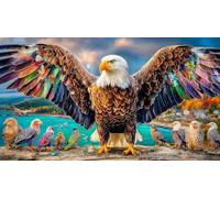 discord_Bald-Eagle Jigsaw Puzzles for Adults - 1000-Piece Recycled Cardboard Decoration 38x26cm/1000pcs