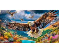 discord_Bald Eagle Puzzle for Adults Kids 1000 Pieces - Fun and Challenging Family Game Great Gift Idea 38x52/1000pcs
