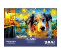 Discord_Border Collie Jigsaw Puzzle for Adults 1000 Pieces for Loved Ones Cute Animals Wall Art Colorful Artwork Vibrant Imagery Perfectly-Fitting 70x50cm/1000pcs