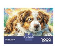 Discord_Border Collie Jigsaw Puzzles for Adults 1000 Piece Puzzle Cute Animals Educational Games Beautiful Decoration Puzzle for The Whole for Women Gifts for Men 52x38cm/1000pcs