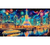 discord_Eiffel-Tower 1000 Piece Jigsaw Puzzles for Adults Educational Games Jigsaw Puzzle Home Decors for The Whole for Women, Gifts for Mendiscord_Eiffel-Tower75x50cm/1000pcs