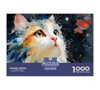 Discord_sinoshow_24085_a_beautiful_cat_a_close-up_portrait_long_hair_bl_772a3e24-8cc4-4e4d-aa11-d1f6b54c1cf4_2 1000 Pieces Jigsaw Impossible Hard Difficult Jigsaw Puzzle, Unique Challenging Education