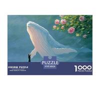 Discord_sinoshow_24085_a_blue_whale_with_white_stripes_is_seen_from_the_b26f0cdc-2f66-470f-83ea-762d2bf4be2a_4 1000 Pieces Puzzles Impossible Hard Difficult Puzzle Game, Unique Challenging Educationa