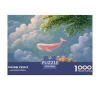 Discord_sinoshow_24085_a_pink_whale_soars_through_the_sky_above_los_ang_7627ea6b-3840-4705-abda-e21ddfa26b19_3 1000 Pieces Puzzles Impossible Hard Difficult Jigsaw Puzzle, Unique Challenging Educatio