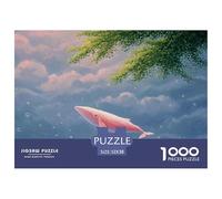 Discord_sinoshow_24085_a_pink_whale_soars_through_the_sky_above_los_ang_7627ea6b-3840-4705-abda-e21ddfa26b19_4 1000 Pieces Jigsaw Fun Challenging & Brainteasing Puzzle Game, Vibrant Imagery Christmas