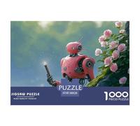 Discord_sinoshow_24085_a_red_mecha_with_gears_and_wires_inside_is_holdi_eacb2fcd-efd2-4ff9-a44d-1749046bedd7_4 1000 Pieces Jigsaw Fun Challenging & Brainteasing Jigsaw Puzzle, Stress Releasing Family