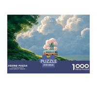 Discord_sinoshow_24085_an_orange_and_white_bus_on_the_water_with_clouds_32aaa38e-b8ad-479e-a371-145c8162a380_3 1000 Pieces Puzzles Challenging And Educational Jigsaw Puzzle, Unique Challenging Educat