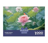 Discord_sinoshow_24085_the_colorful_bird_perched_on_the_pink_lily_flowe_89f3237f-233f-422c-a197-db58d39a4bdd_3 1000 Pieces Jigsaw Fun Challenging & Brainteasing Puzzle Game, Unique Challenging Educat