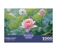 Discord_sinoshow_24085_the_colorful_bird_perched_on_the_pink_lily_flowe_89f3237f-233f-422c-a197-db58d39a4bdd_3 1000 Pieces Jigsaw Fun Challenging & Brainteasing Puzzle Game, Stress Releasing Family G