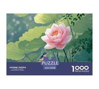 Discord_sinoshow_24085_the_colorful_bird_perched_on_the_pink_lily_flowe_89f3237f-233f-422c-a197-db58d39a4bdd_1 1000 Pieces Puzzles Impossible Hard Difficult Jigsaw Puzzle, Vibrant Imagery Christmas G