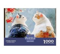 Discord_sinoshow_24085_two_cute_chubby_cats_sit_on_a_windowsill_facing__b4d6db05-0c00-4398-84ae-46a47a9a044b_3 1000 Pieces Jigsaw Impossible Hard Difficult Puzzle Game, Stress Releasing Family Game,