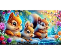 discord_squirrel 1000-Piece Jigsaw Puzzle for Age 12 Years Kids Challenging Puzzle Games 38x52cm/1000pcs