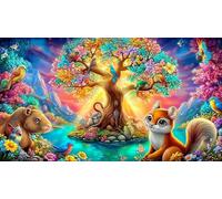 discord_Tree-of-Life 1000 Piece Jigsaw Puzzles for Age 12 Years Kids Challenging & Brainteasing Decoration 38x52cm/1000pcs