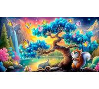 discord_Tree-of-Life 1000 Pieces Jigsaw Puzzle for Age 12 Years Kids Decoration 100% Recycled Cardboard 75x50cm/1000pcs