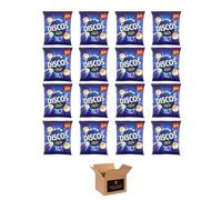 Discos Crisps Multipack 6 | Cheese & Onion, Salt Vinegar, Prawn Cocktail | Bold Flavour, Crunchy Snack for Lunchboxes, Office, School- (Salt & Vinegar £1.35-70g x 16Pack)