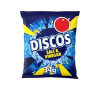 Discos Salt & Vinegar Crisps 34g-Food