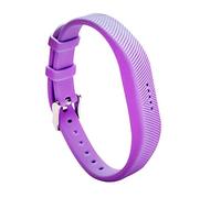 Discount Affaire Replacement Band for Fitbit Flex 2, Classic Soft Silicone Stainless Steel Buckle for Fitbit Flex 2 Activity Tracker, purple, 25 cm, Strap