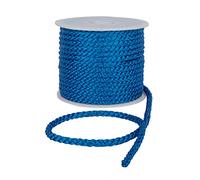 Discount Fabrics LTD Crepe Cord - 6mm Premium Cotton Rope, Strong Macrame DIY Craft Projects, Piping Cushions, Nylon Drawstring Cord, Durable & Multi-Purpose String (Royal Blue,1m)