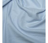 Discount Fabrics LTD DFL Brushed Winceyette Fabric - 100% Cotton Flannel Material - Winter Fabric for Pyjamas, Bedding, Baby Blankets and Crafts - 116cm Wide - Solid Pattern - Pale Blue - Per Metre