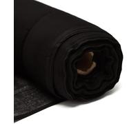 Discount Fabrics Ltd Muslin Cotton Cloth 51 Inches 55GSM, 130cm Wide for Weddings & Events - Fabric for Draping, Decoration & Crafting - Versatile, Ideal for DIY Projects (Black, 25 Metre)