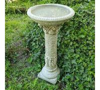 Elegant Arcadian style Stone Cast Birdbath
