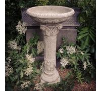 Discount Garden Statues Roman Design Elegant Stone Birdbath