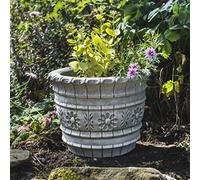 Discount Garden Statues Small Westland Barrel Concrete Planter