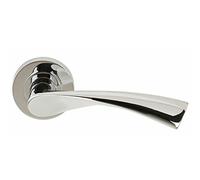 Discount Hardware UK Internal Twist Door Handle, Round Rose in Polished Chrome with Stylish Finish