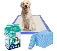 Discount Seller Disposable Large Puppy Pads 50 Packs (60x60cm) Super Absorbent and Multi Layered Leakproof Odour Locking Puppy Training Pads, anti-slip and quick dry dog training pads
