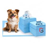 Discount Seller Large Puppy Pads 200 Packs-60x60cm Super Absorbent Pee Pads | Quick-Dry Multi-Layered Leakproof Puppy Training Pads, Anti-Slip Odour Locking Dog Pads, Holds up to 6 Cups of Liquid