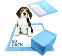 Discount Seller Large Puppy Pads 50 Packs Multi-Layered Leakproof Puppy Training Pads, Super Absorbent & Odour Locking Puppy Pads-Anti-Slip Dog Training Pads & Disposable Pee Pads for Dogs (60x60cm)